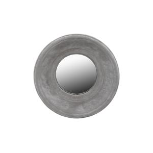 Espejo decorativo de cemento gris h36