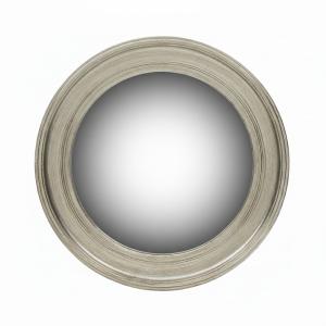 Espejo decorativo de madera plateada pálida H66