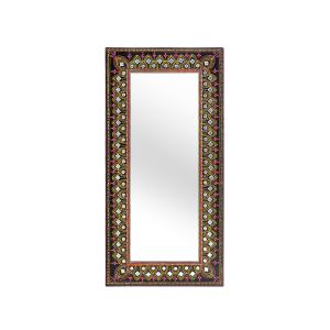 Espejo decorativo fabricado en mdf pintado a mano