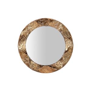 Espejo dorado de cristal 104x7x104cm