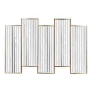 Espejo dorado de madera 120x4x80cm