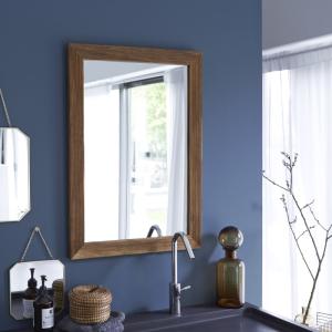 Espejo en madera de roble macizo 70x50 cm