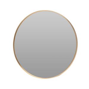 Espejo en metal dorado de 40 cm