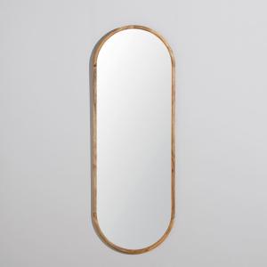Espejo grande ovalado de madera de mango 60x170 cm