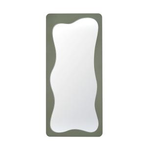 Espejo grande rectangular con marco verde caqui 70x150 cm