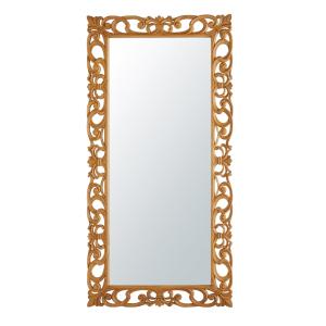 Espejo grande rectangular de madera de teca 100x198 cm