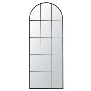 Espejo grande ventana de metal negro 71x180