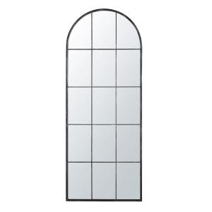 Espejo grande ventana de metal negro efecto envejecido 71x1…