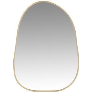 Espejo irregular de metal dorado 15 x 21