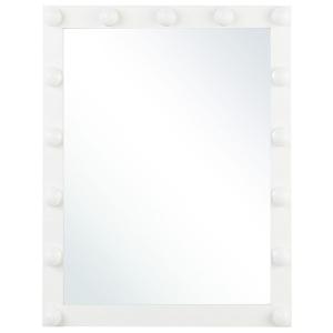 Espejo led de baño de metal blanco 60x50