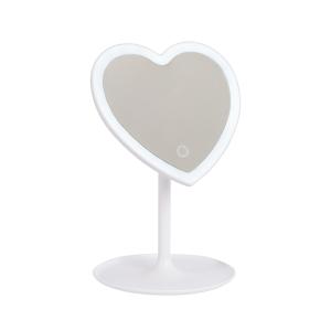 Espejo maquillaje con luz abs 38x19,5x18cm blanco