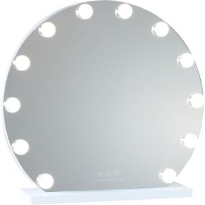 Espejo Maquillaje Luz 12 LED Metal 50x48x12cm Blanco