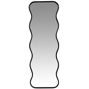 Espejo ondulado con marco negro 51x150 cm