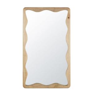 Espejo ondulado de madera de mango 100 x 170