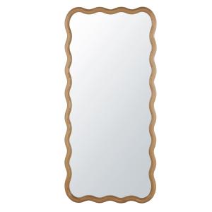 Espejo ondulado grande rectangular de madera de roble 75 x…