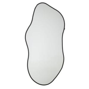 Espejo orgánico de acero negro, 72x156 cm