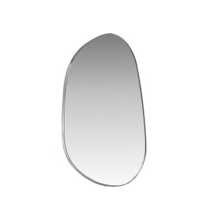 Espejo orgánico de aluminio 65x40 cm - Cromo