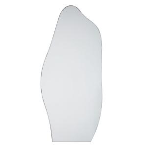 Espejo orgánico grande de acero negro, 82x180 cm