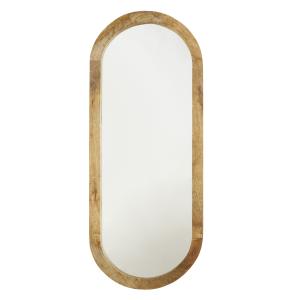 Espejo ovalado de madera de mango 50 x 120