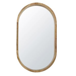 Espejo ovalado de madera de mango 70 x 121
