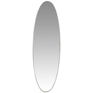 Espejo ovalado de metal dorado 46 x 150