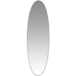 Espejo ovalado de metal negro 45 x 150