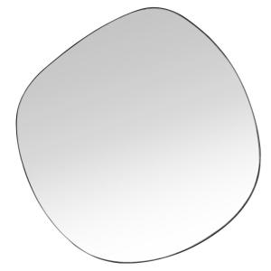 Espejo ovalado de metal negro 79 x 73