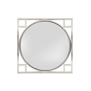 Espejo plata de acero 70x2x70cm