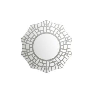 Espejo plata de madera 80x1,5x80cm