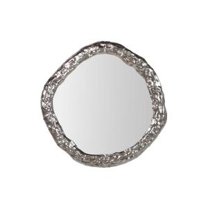 Espejo plateado de cristal 53x3x53cm