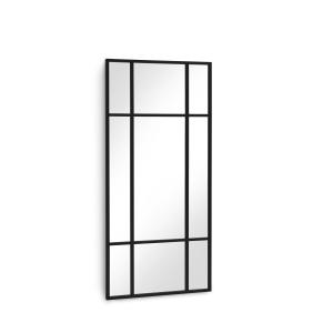 Espejo rectangular 80x170 estructura metal negra