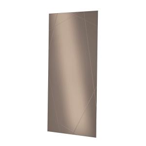 Espejo rectangular con grabados láser marrón l 70 x h 160 c…