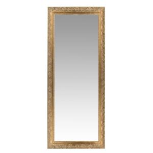 Espejo rectangular con molduras doradas, 59x145 cm