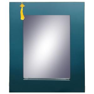 Espejo rectangular de madera 70x2x90, azul