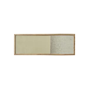 Espejo rectangular de madera de acacia maciza