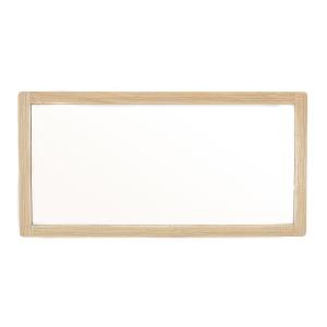 Espejo rectangular de madera de hevea de 120x60 cm