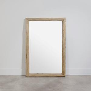 Espejo rectangular de madera de roble 60x90 cm