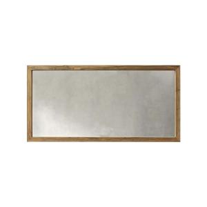 Espejo rectangular de madera de teca reciclada maciza