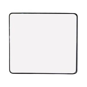 Espejo rectangular de metal negro 85x75 cm