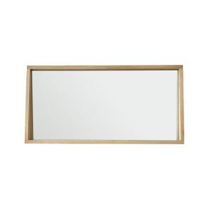 Espejo rectangular de roble macizo
