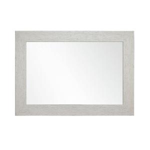 Espejo rectangular en poliestireno blanco decapé 109x79x2 c…