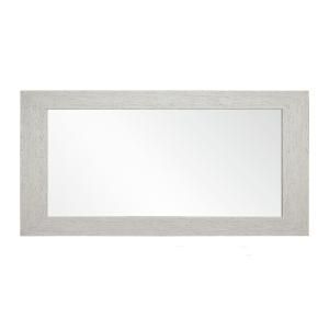 Espejo rectangular en poliestireno blanco decapé 149x79x2 c…