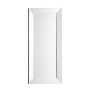 Espejo rectangular grande biselado plateado, 80x165 cm