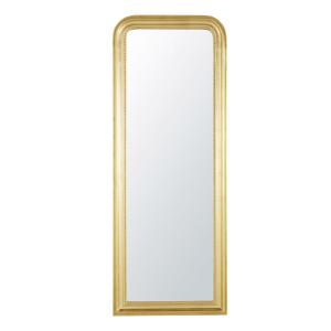 Espejo rectangular grande con molduras doradas 61 x 160