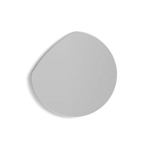 Espejo redondo de aglomerado gris ø38cm