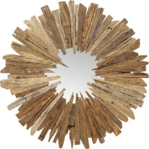 Espejo redondo de madera reciclada D120