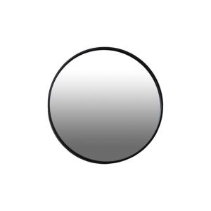 Espejo redondo de metal negro d40 cm