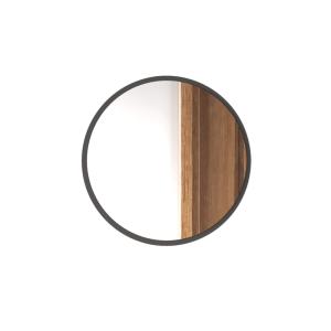 Espejo redondo gris oscuro ø 60 cm