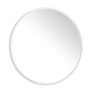 Espejo redondo marco metálico color blanco 75cm