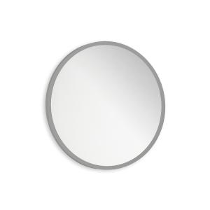 Espejo redondo marco metálico color plata 55cm